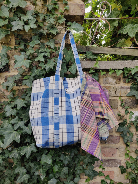 Everyday Bags - Blue/Ecru Checks