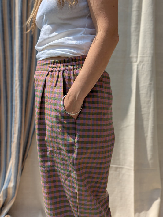 Jamun Checks Mala Trousers