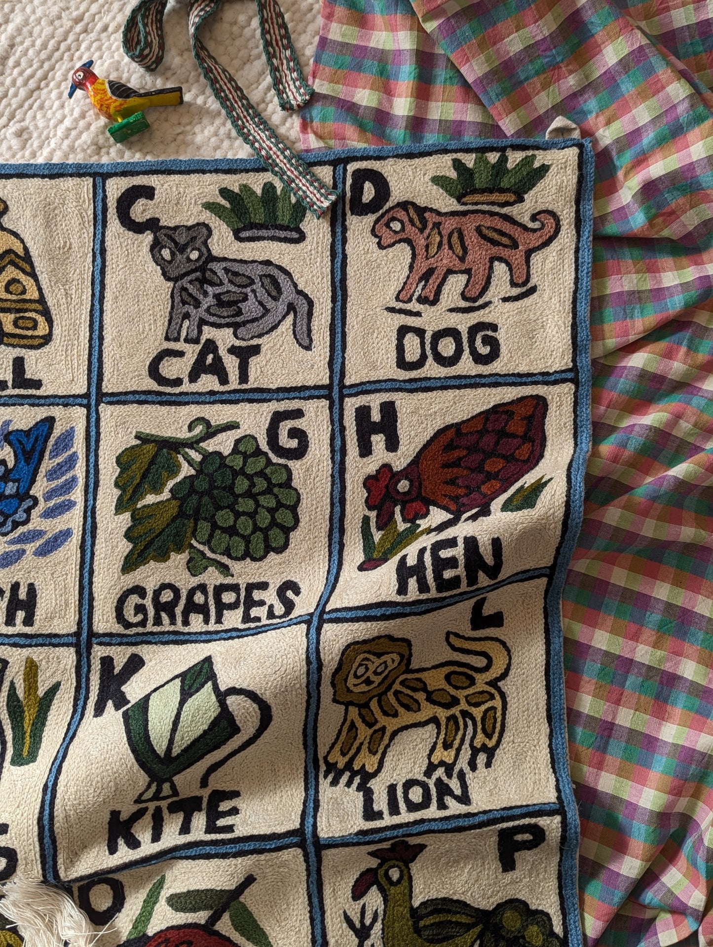 Tapestry Hand Crewel Embroidery ABC - 'Chaandi'