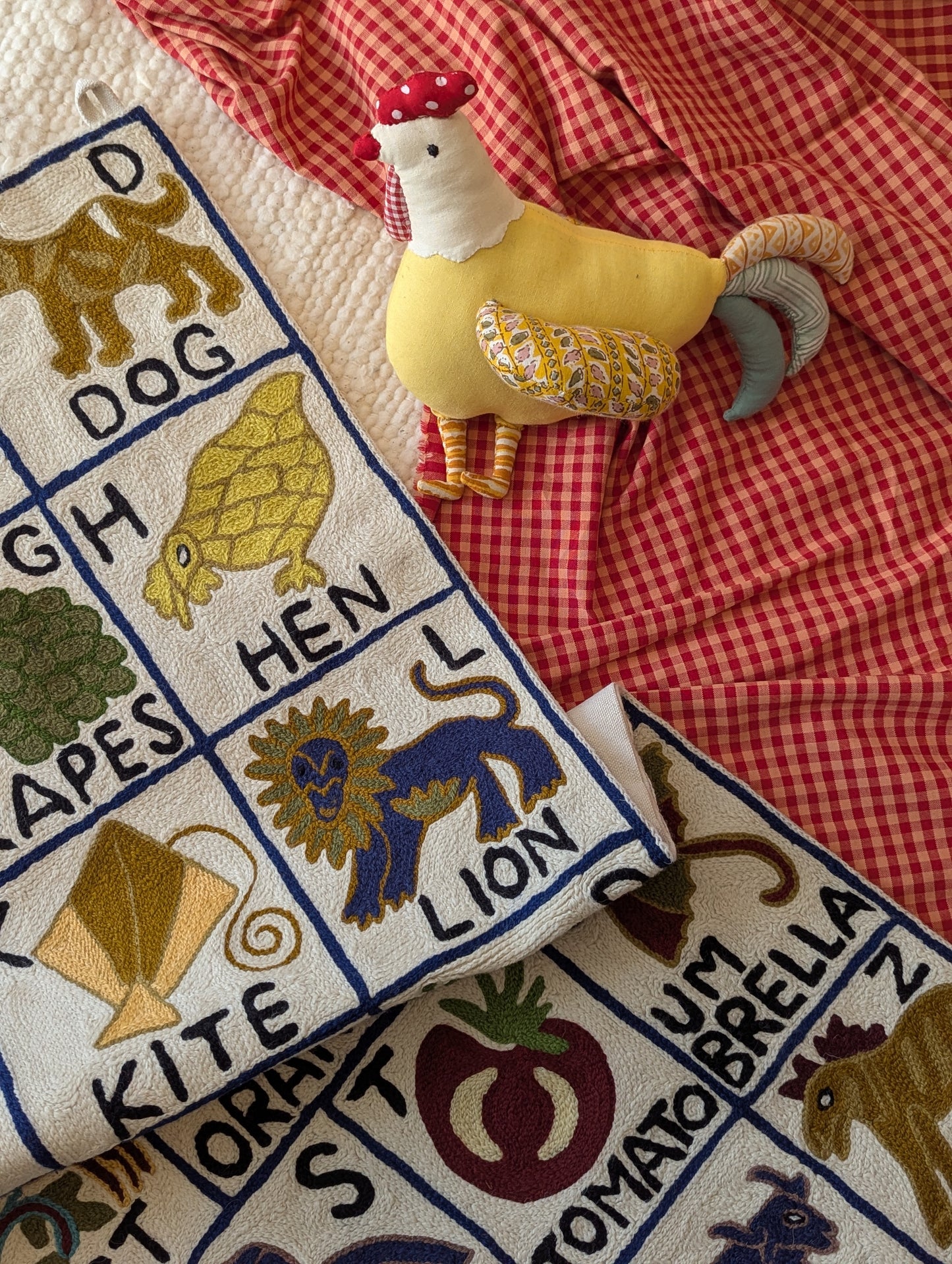 Tapestry Hand Crewel Embroidery ABC - 'Leela'