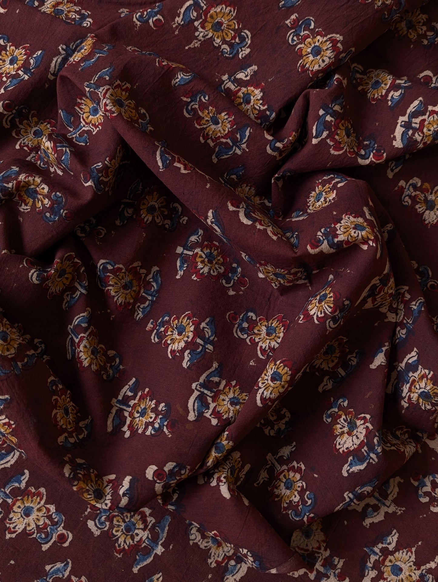 Kalamkari Fabric - Floral Boota