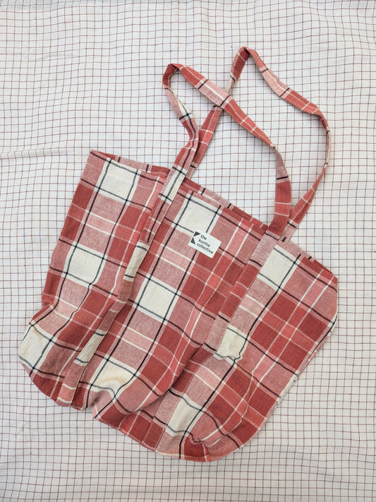 Everyday Bags - Coral Checks