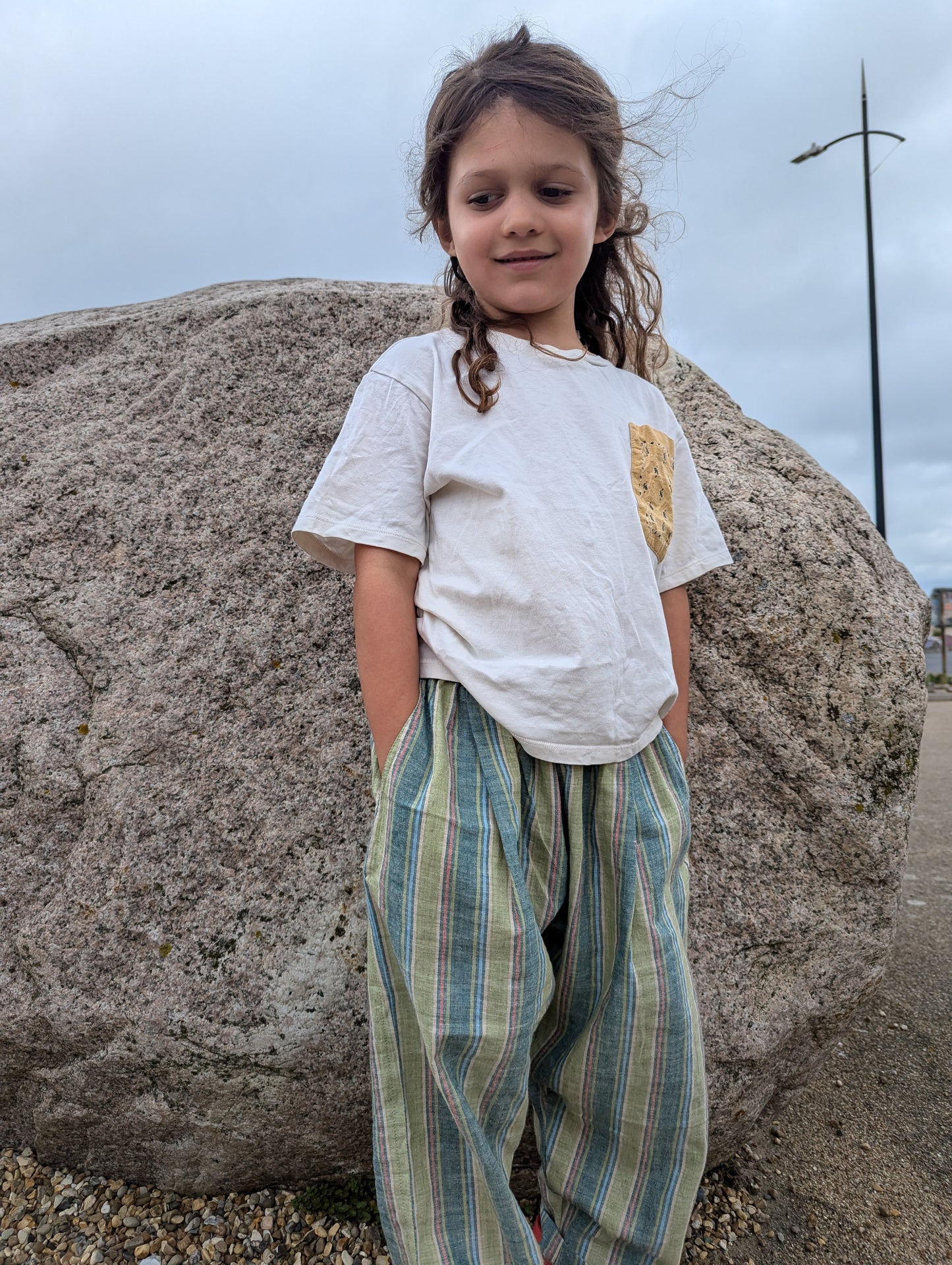 NEW Seagrass Stripes Kurma Kids Trousers