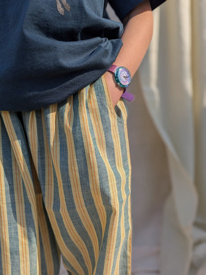 Basant Stripes Kurma Kids Trousers