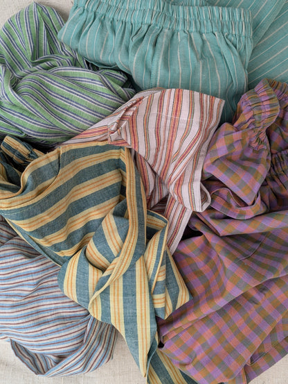 Jamun Checks Kurma Kids Trousers