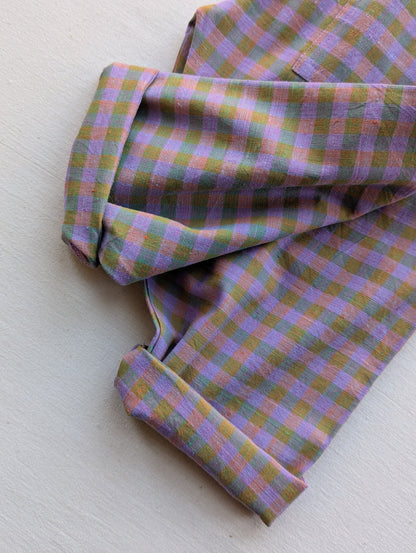 Jamun Checks Kurma Kids Trousers