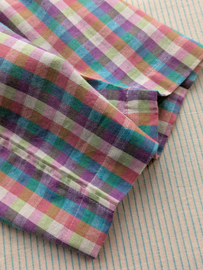 Summer Berry Checks Kurma Kids Trousers