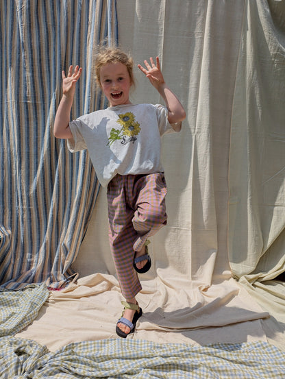 Jamun Checks Kurma Kids Trousers