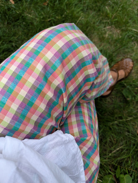 Women's Mala Trousers in Summer Berry Checks