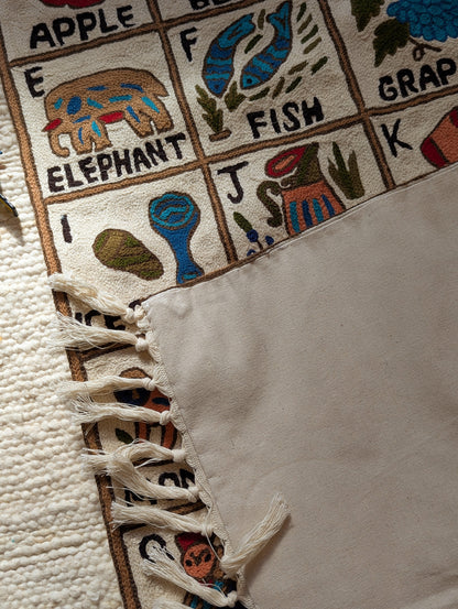 Tapestry Hand Crewel Embroidery ABC - 'Nila'