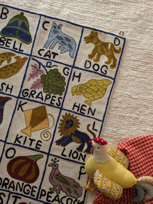 Tapestry Hand Crewel Embroidery ABC - 'Leela'