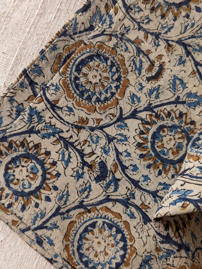Kalamkari Fabric - Floral Jaali