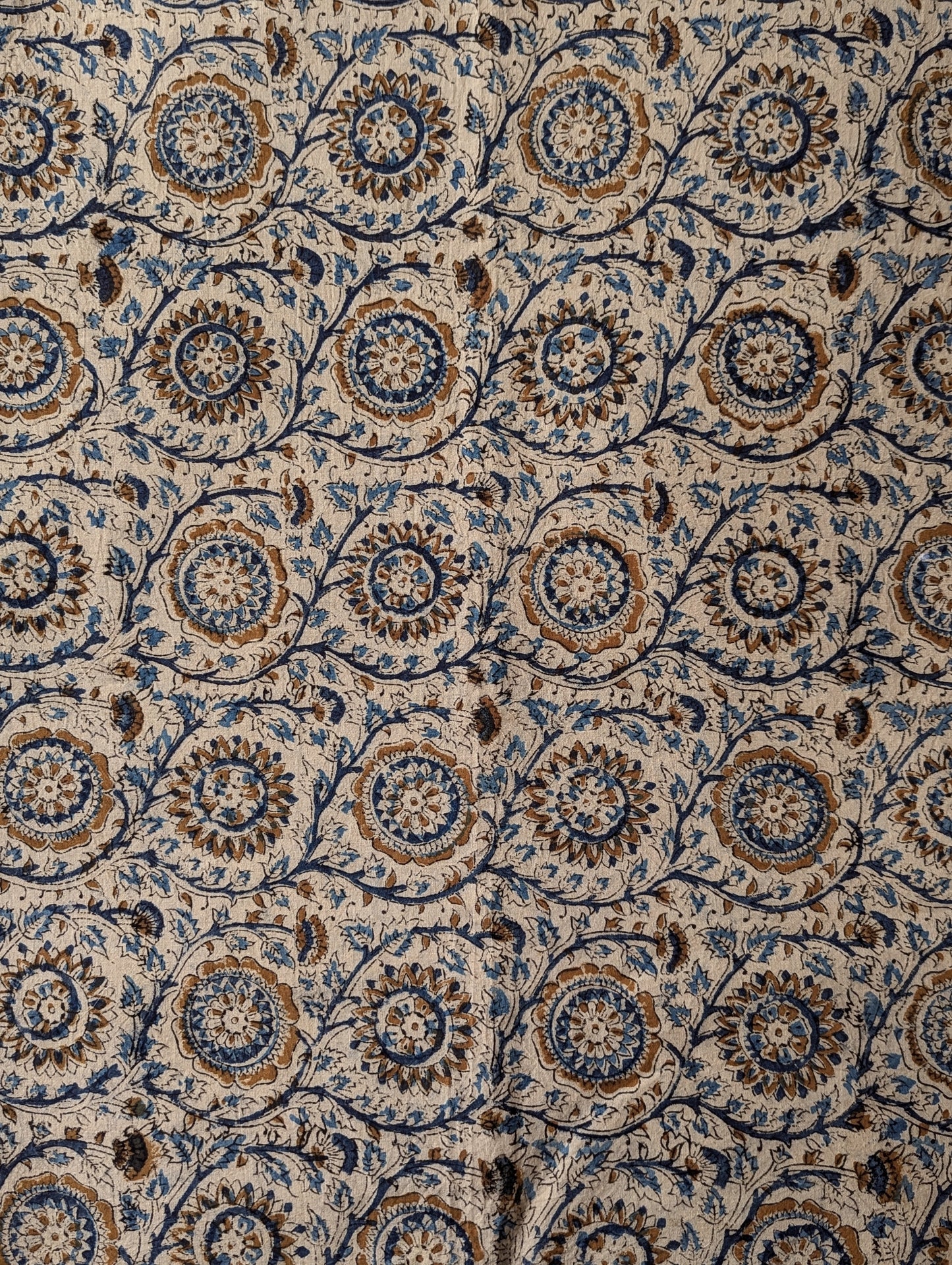 Kalamkari Fabric - Floral Jaali
