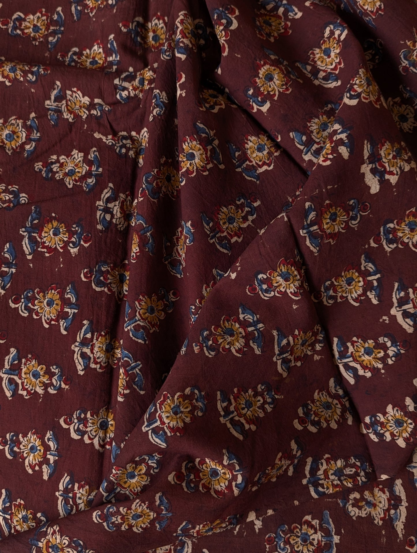 Kalamkari Fabric - Floral Boota
