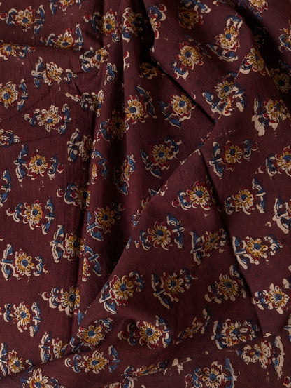Kalamkari Fabric - Floral Boota