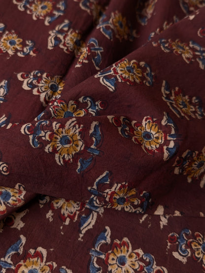 Kalamkari Fabric - Floral Boota