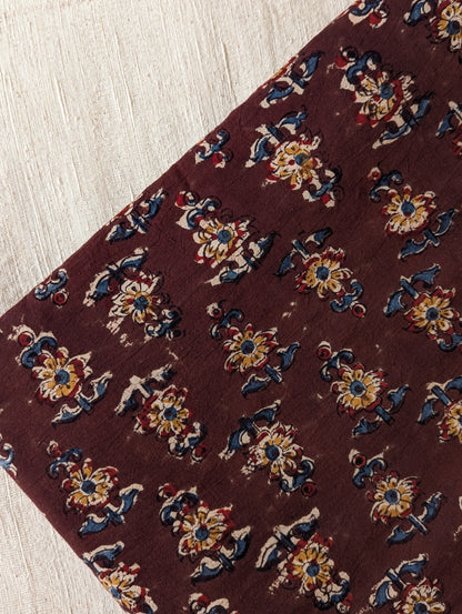 Kalamkari Fabric - Floral Boota