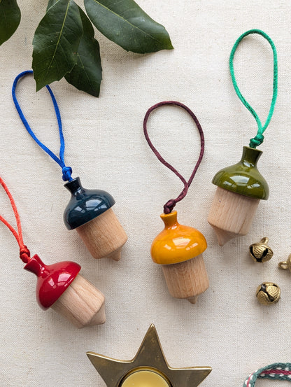 Wooden Acorn Hangings