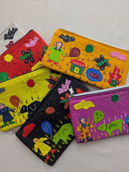 Applique pouches