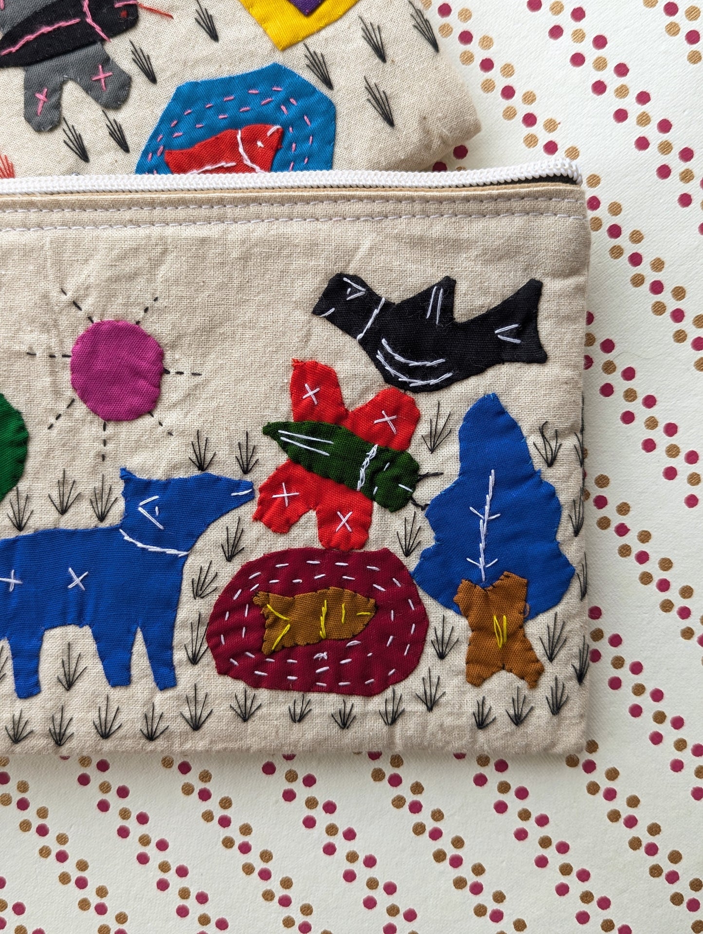 Applique pouches