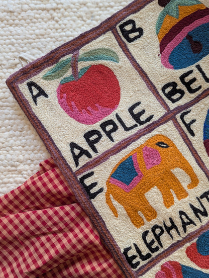 Tapestry Hand Crewel Embroidery ABC - 'Leela'