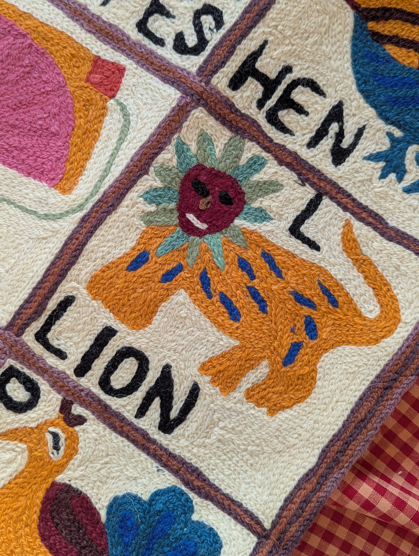Tapestry Hand Crewel Embroidery ABC - 'Leela'