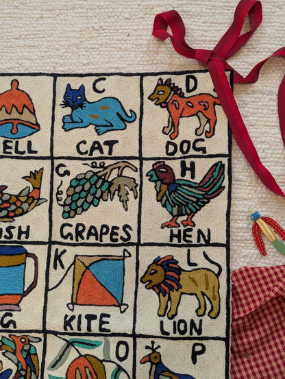 Tapestry Hand Crewel Embroidery ABC - 'Nila'