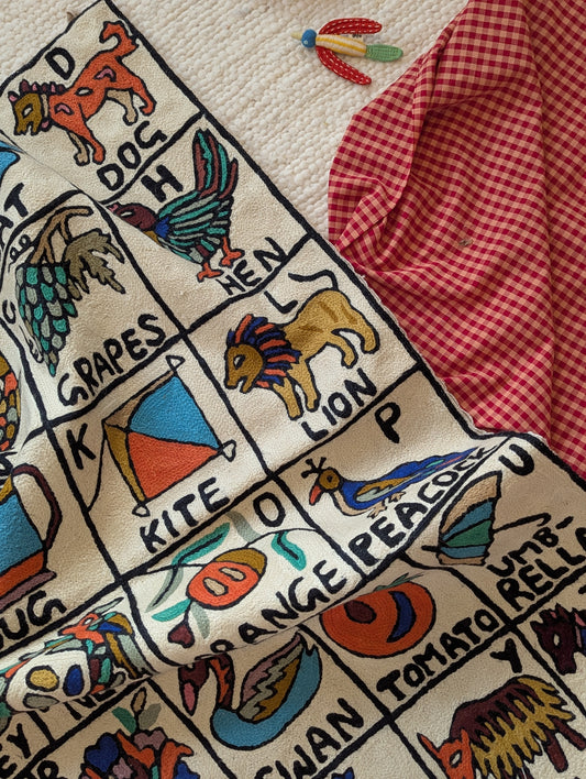 Tapestry Hand Crewel Embroidery ABC - 'Nila'