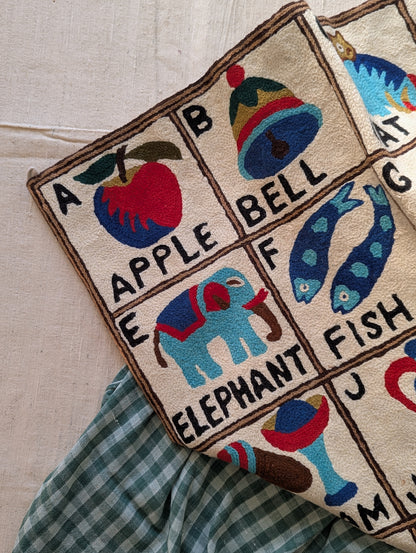 Tapestry Hand Crewel Embroidery ABC - 'Nila'