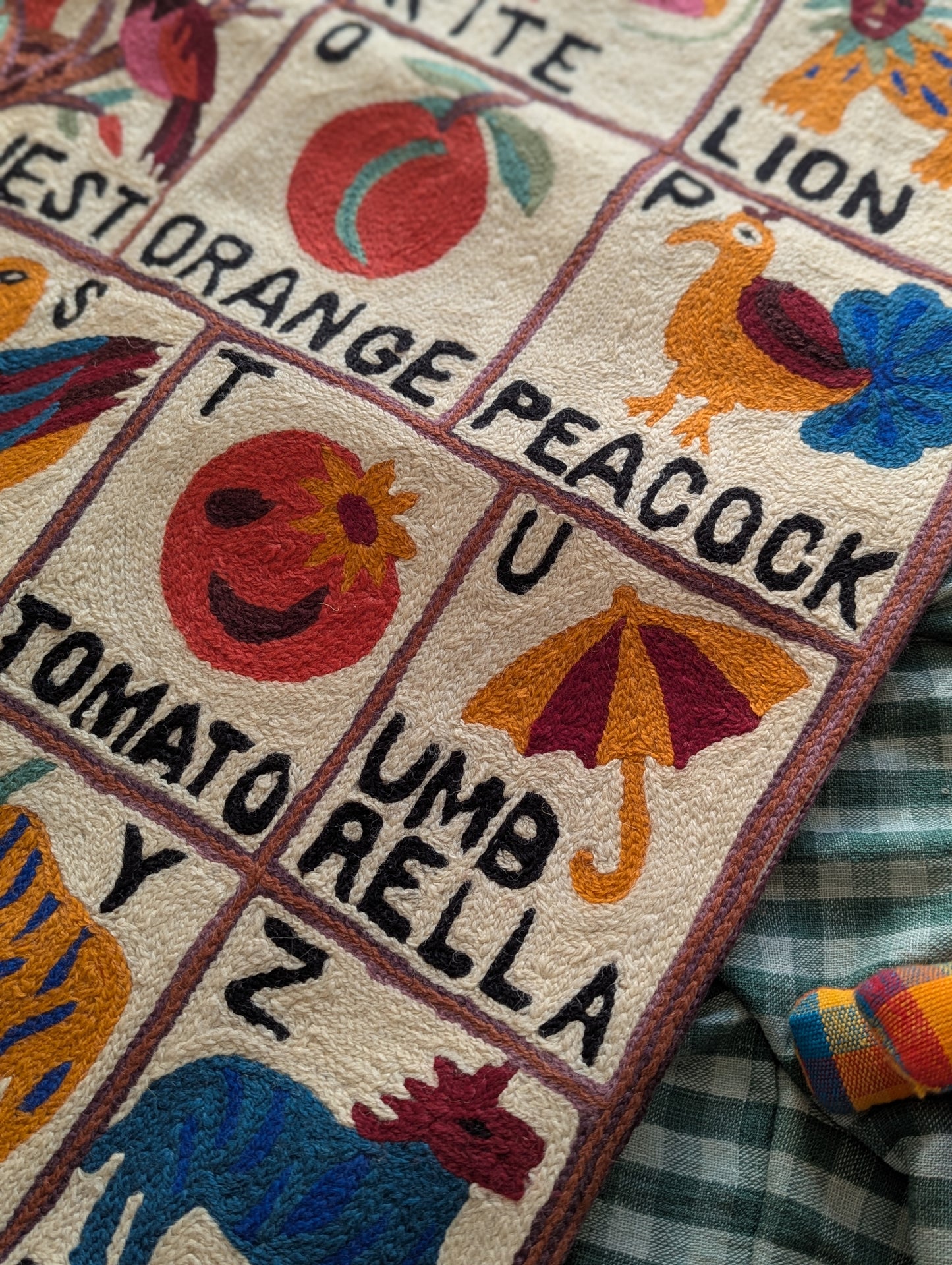 Tapestry Hand Crewel Embroidery ABC - 'Leela'