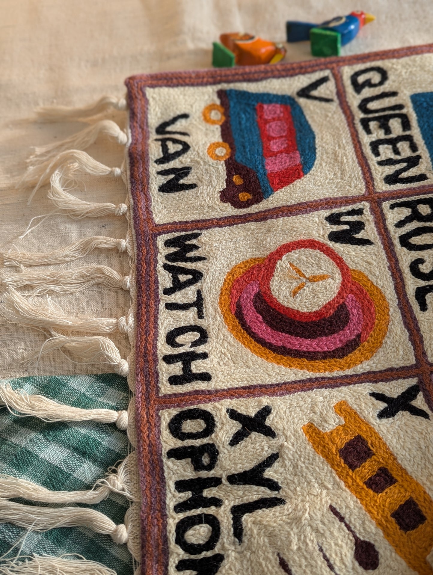 Tapestry Hand Crewel Embroidery ABC - 'Leela'