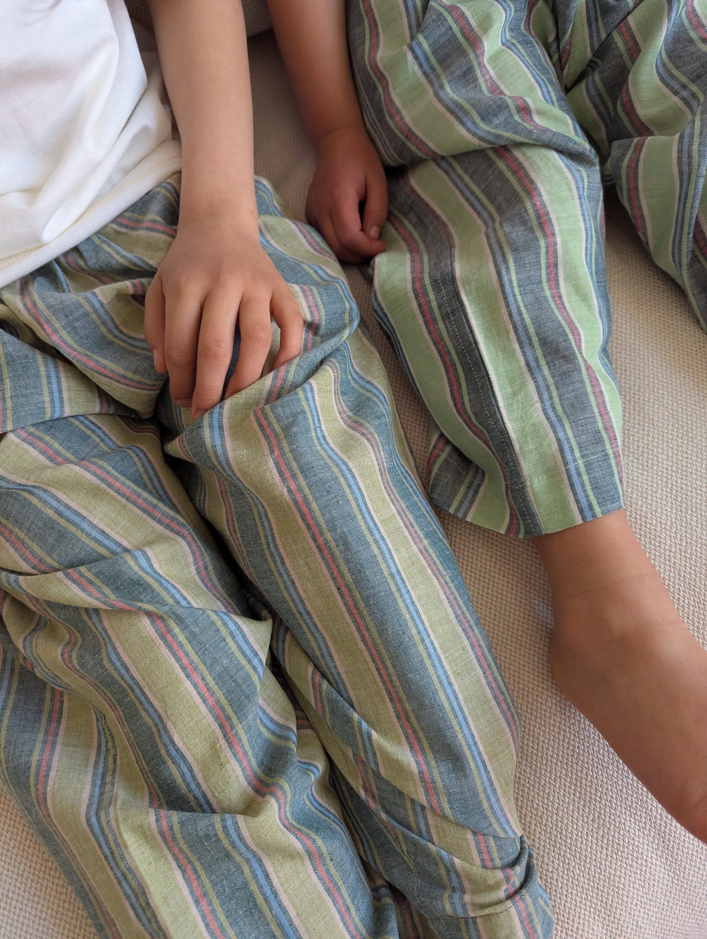 NEW Seagrass Stripes Kurma Kids Trousers