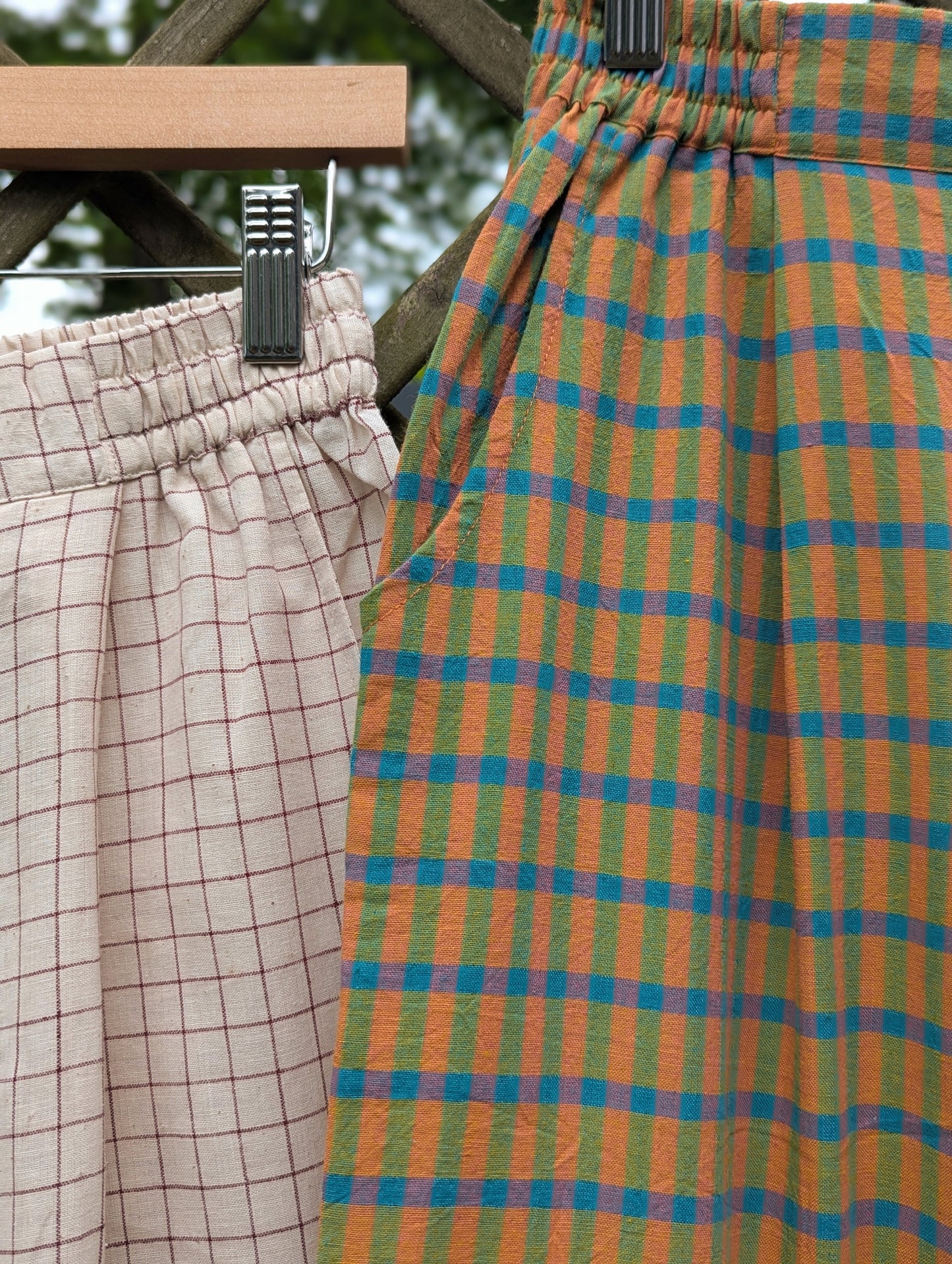 Coconut Checks Mala Trousers