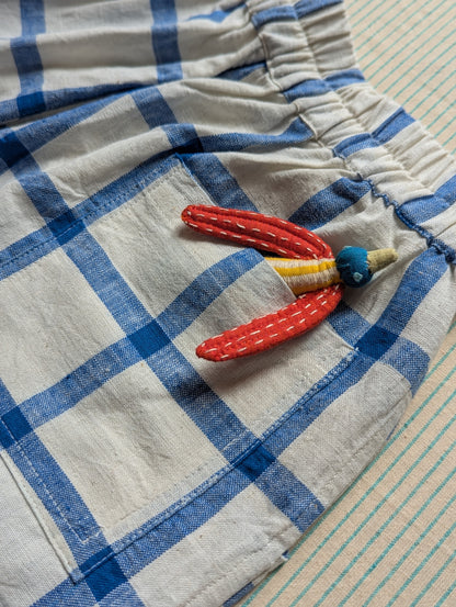 NEW Windowpane Checks Kurma Kids Shorts