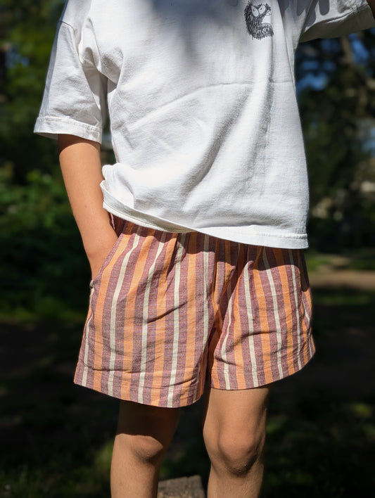 NEW Terracotta Stripes Kurma Kids Shorts
