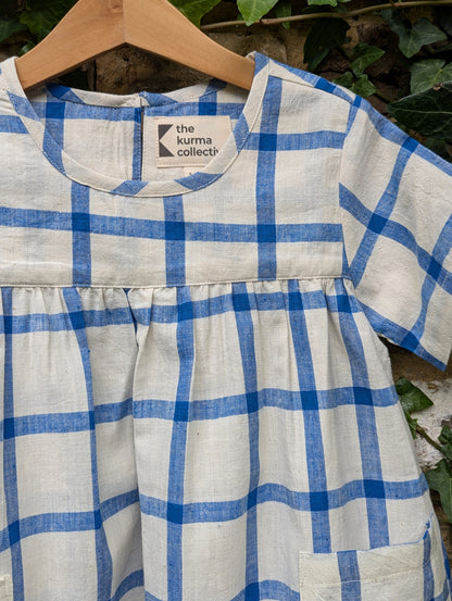 Windowpane Checks Kurma Kids Dresses