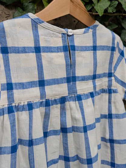 Windowpane Checks Kurma Kids Dresses