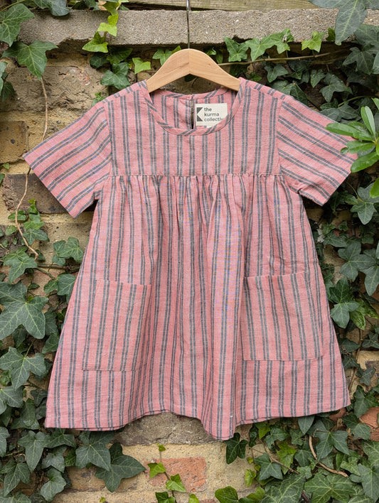 Kulfi Stripes Kurma Kids Dresses