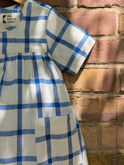 Windowpane Checks Kurma Kids Dresses