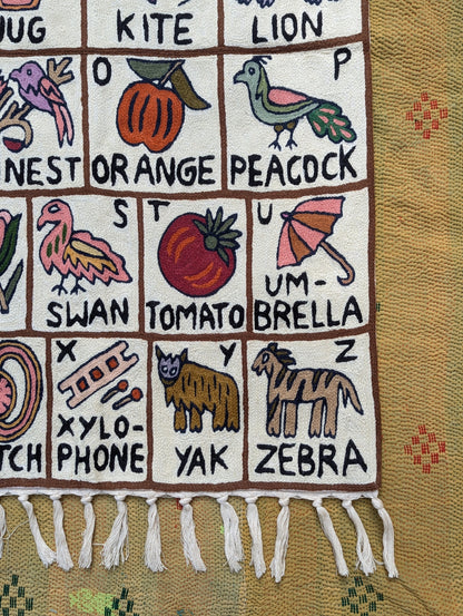 Tapestry Hand Crewel Embroidery ABC - 'Chinaar'