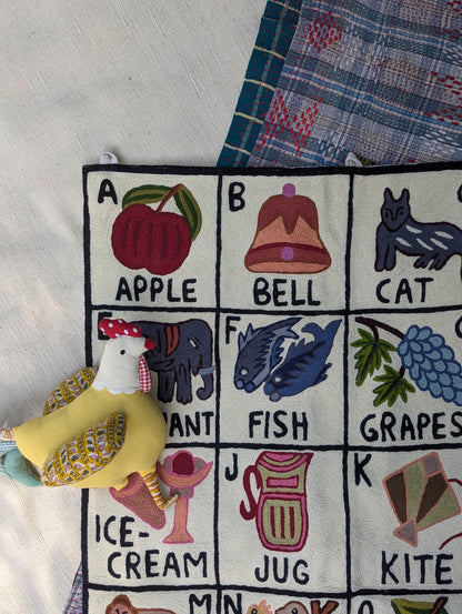 Tapestry Hand Crewel Embroidery ABC - 'Leela'