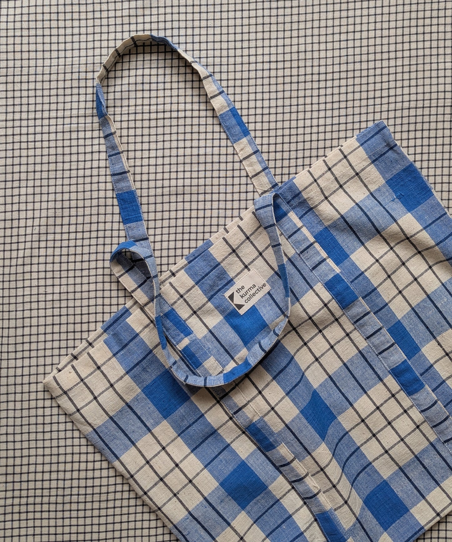 Everyday Bags - Blue/Ecru Checks