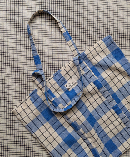 Everyday Bags - Blue/Ecru Checks