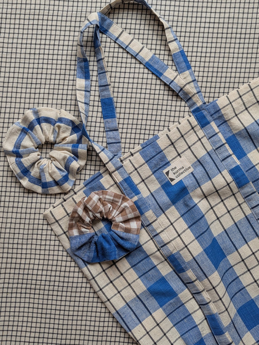 Everyday Bags - Blue/Ecru Checks