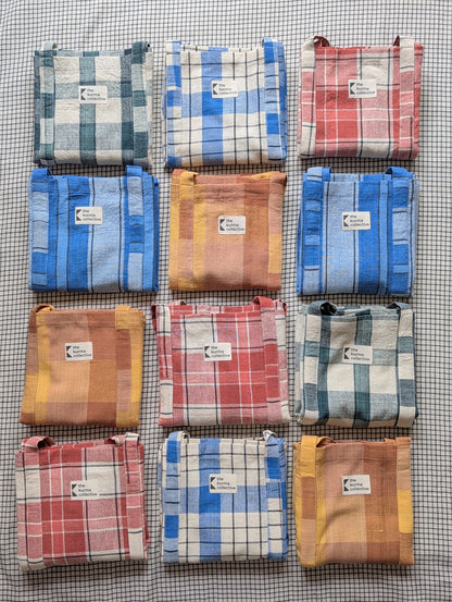 Everyday Bags - Blue/Ecru Checks