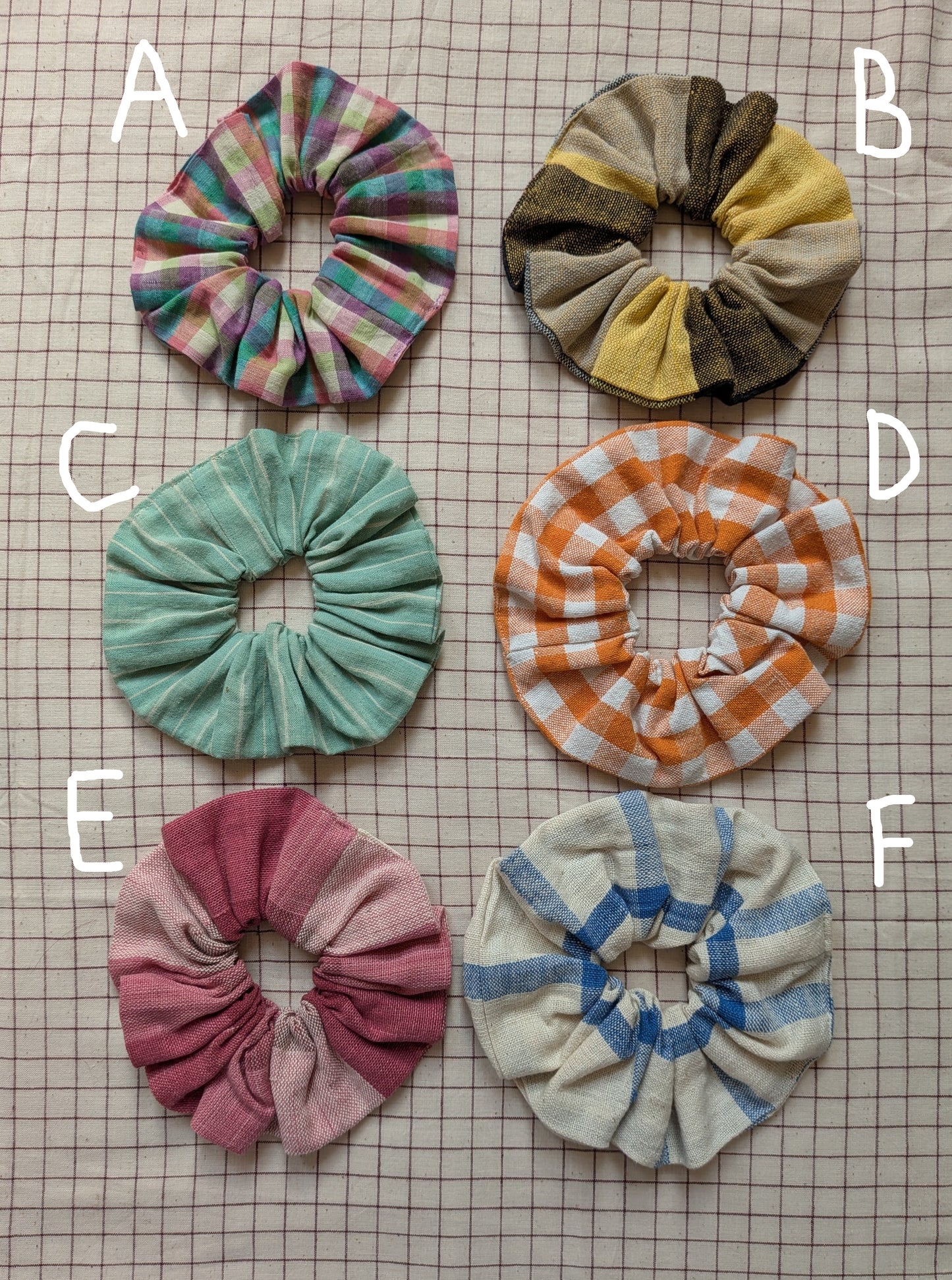 Handloom Scrunchies Medium/Small