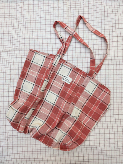 Everyday Bags - Coral Checks