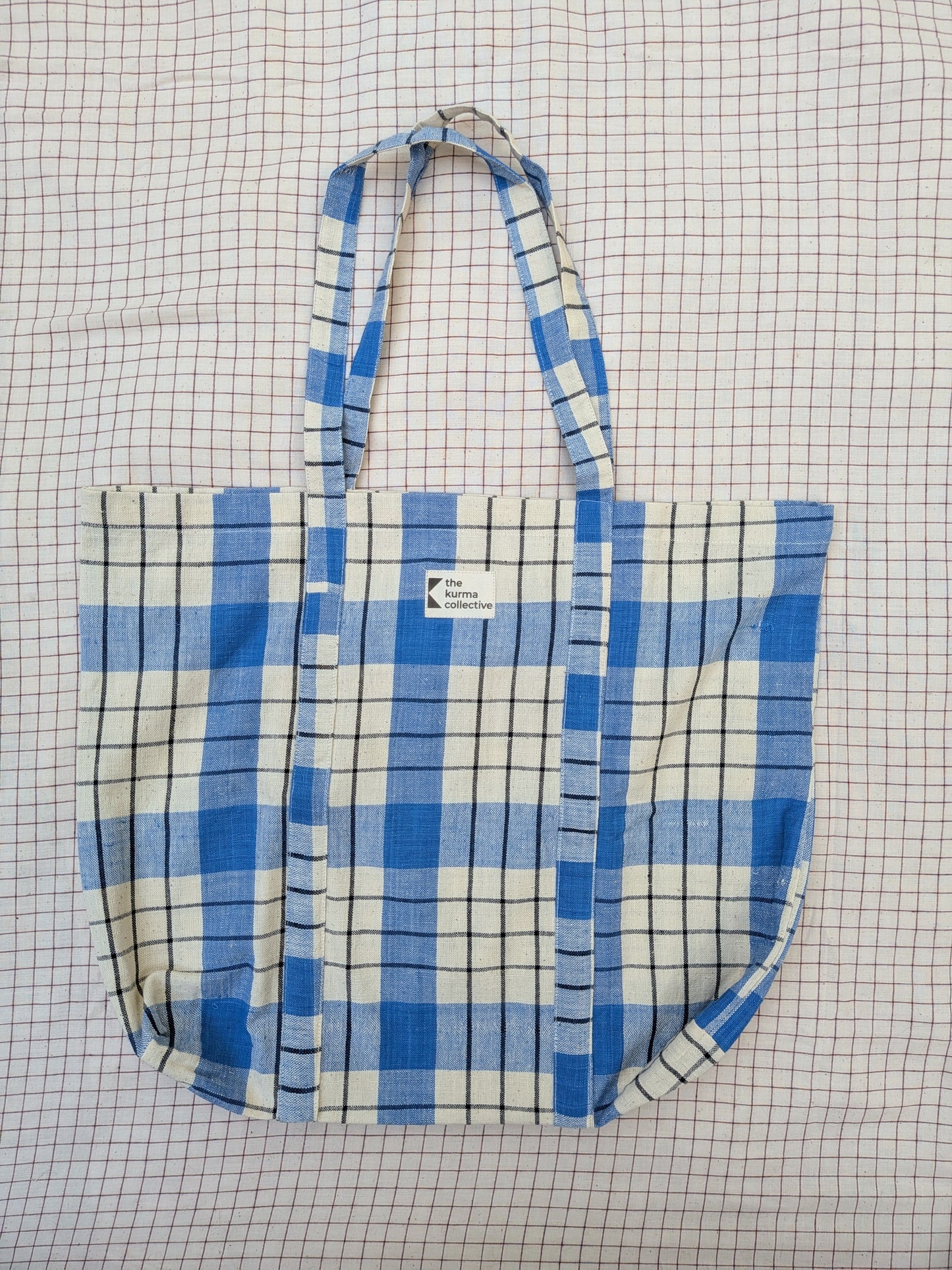 Everyday Bags - Blue/Ecru Checks
