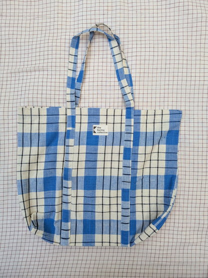 Everyday Bags - Blue/Ecru Checks