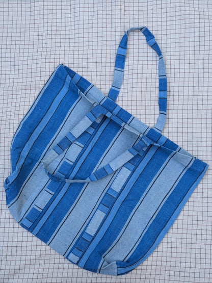 Everyday Bags - Cobalt  Blue Stripes